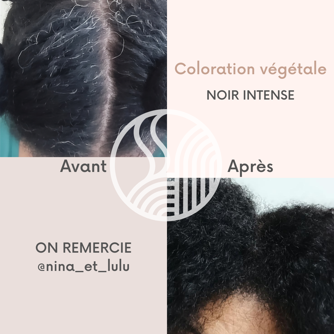 Coloration végétale noir intense Tresse Paris